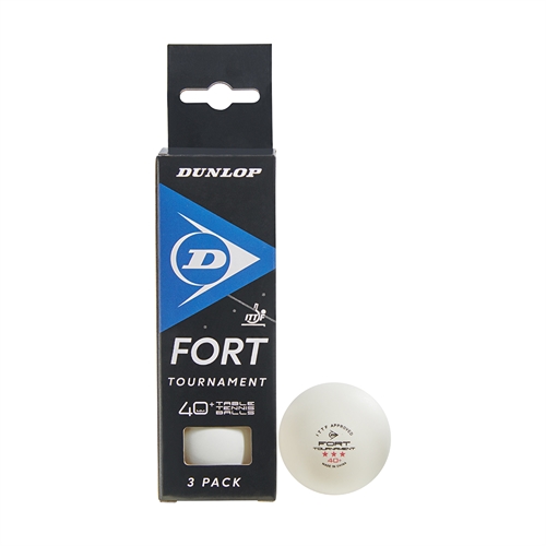 Dunlop 40+ Fort Tournament Bordtennisbolde (3-pack)